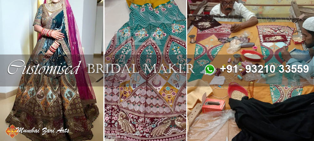 customised bridal by Mumbai Zari Arts