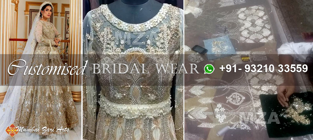 customised bridalby Mumbai Zari Arts